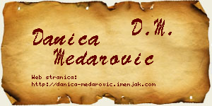 Danica Medarović vizit kartica